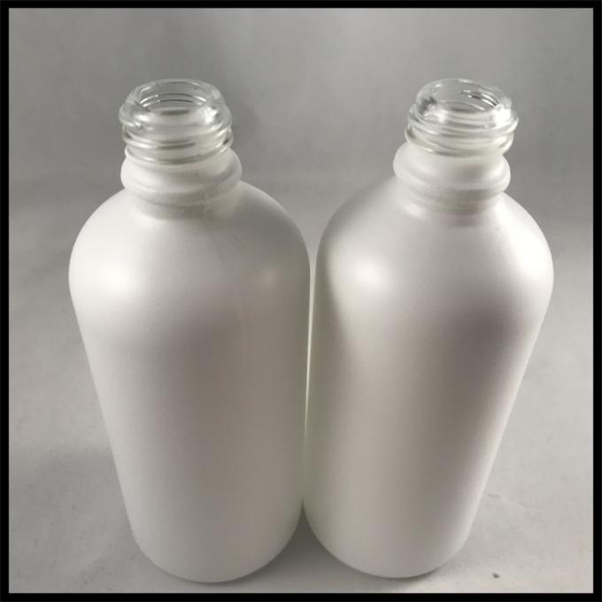 Емкость матированного стекла 100мл бутылок эфирного масла жидкостной капельницы е пустая белая